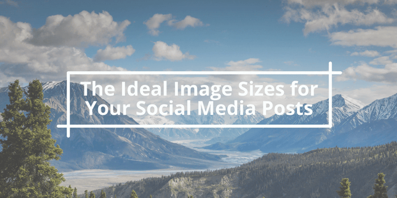 Ideal image sizes for social media